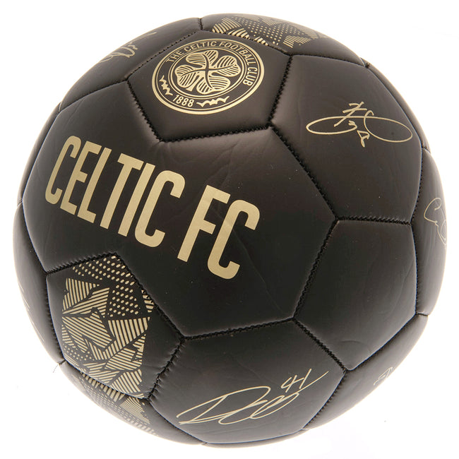 Black-Gold - Side - Celtic FC Phantom Soccer Ball