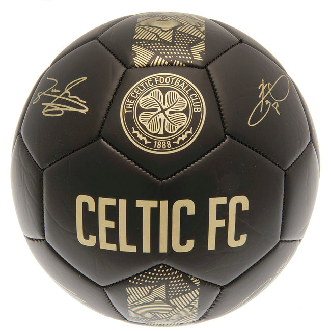 Black-Gold - Front - Celtic FC Phantom Soccer Ball