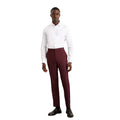 Burgundy - Lifestyle - Burton Mens Slim Suit Trousers