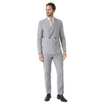 Gray - Pack Shot - Burton Mens Textured Slim Suit Jacket