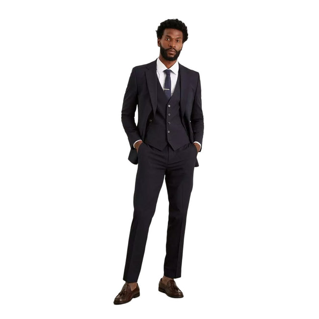 Navy - Pack Shot - Burton Mens Essential Slim Vest