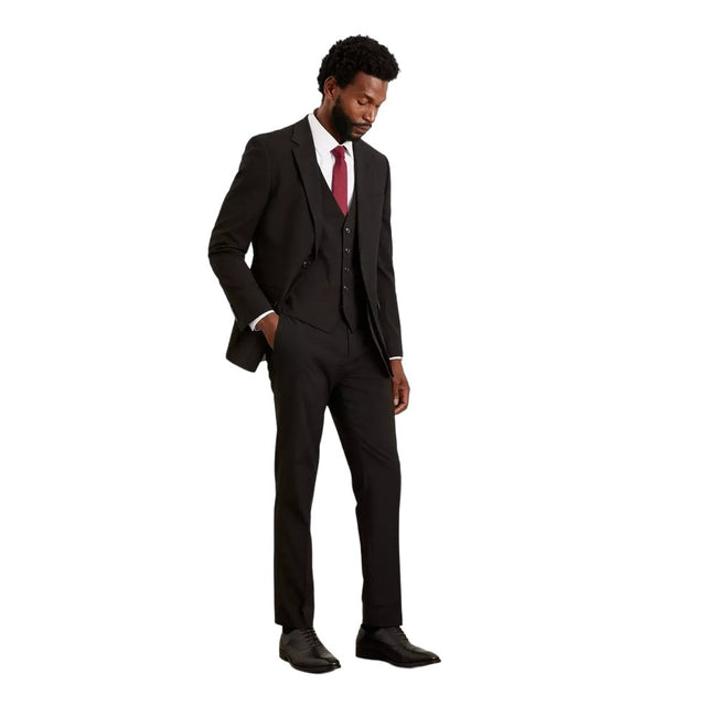 Black - Pack Shot - Burton Mens Essential Tailored Vest