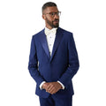 Navy - Front - Burton Mens Slim Tuxedo Jacket
