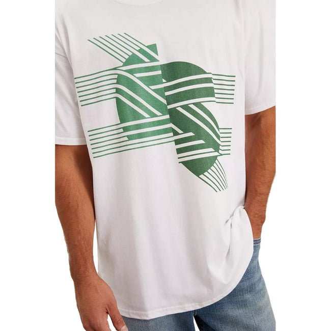 White - Side - Burton Mens Distorted Circle T-Shirt