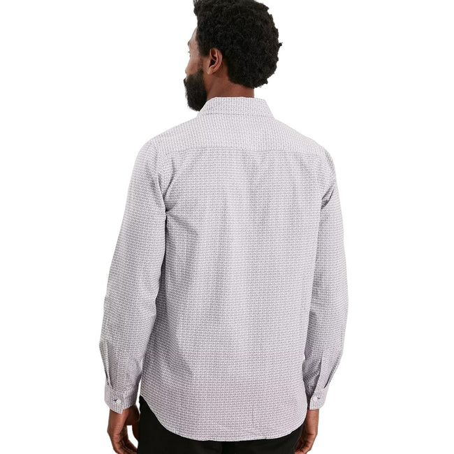 Blue - Back - Burton Mens Abstract Slim Shirt