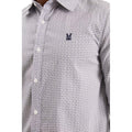 Blue - Lifestyle - Burton Mens Abstract Slim Shirt