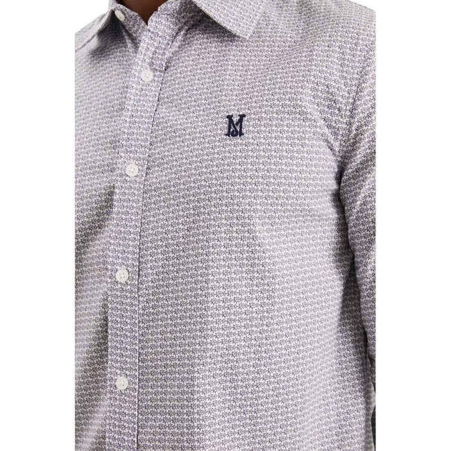 Blue - Lifestyle - Burton Mens Abstract Slim Shirt
