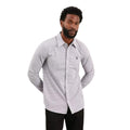 Blue - Front - Burton Mens Abstract Slim Shirt