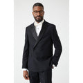 Black - Front - Burton Mens Double-Breasted Slim Suit Jacket
