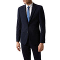 Navy - Side - Burton Mens Essential Tailored Suit Jacket
