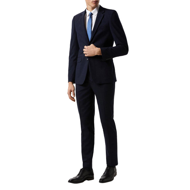 Navy - Lifestyle - Burton Mens Essential Tailored Suit Jacket