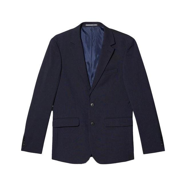 Navy - Front - Burton Mens Essential Tailored Suit Jacket