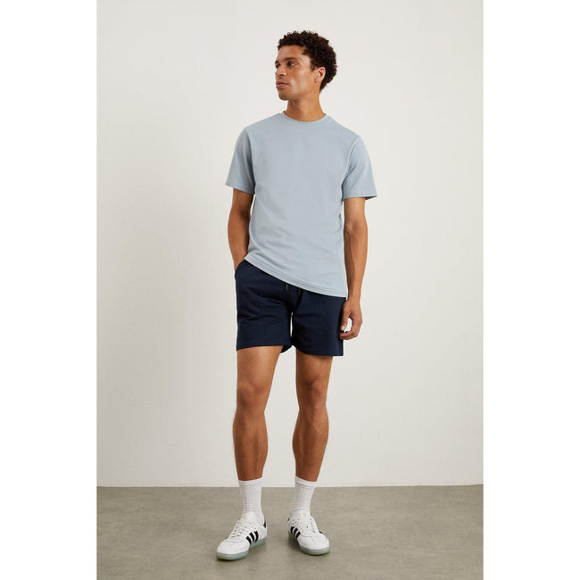 Navy - Front - Burton Mens Jersey Embroidered Shorts