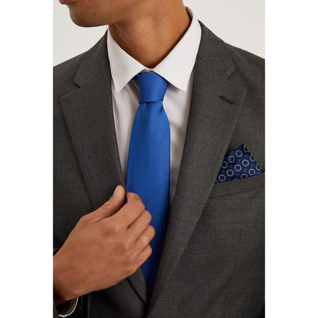 Bright Blue - Front - Burton Mens Printed Tie Set