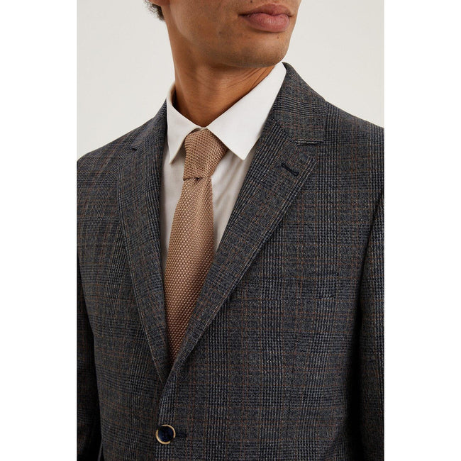 Champagne - Front - Burton Mens Knitted Tie
