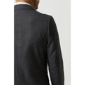 Gray - Pack Shot - Burton Mens Textured Slim Suit Jacket