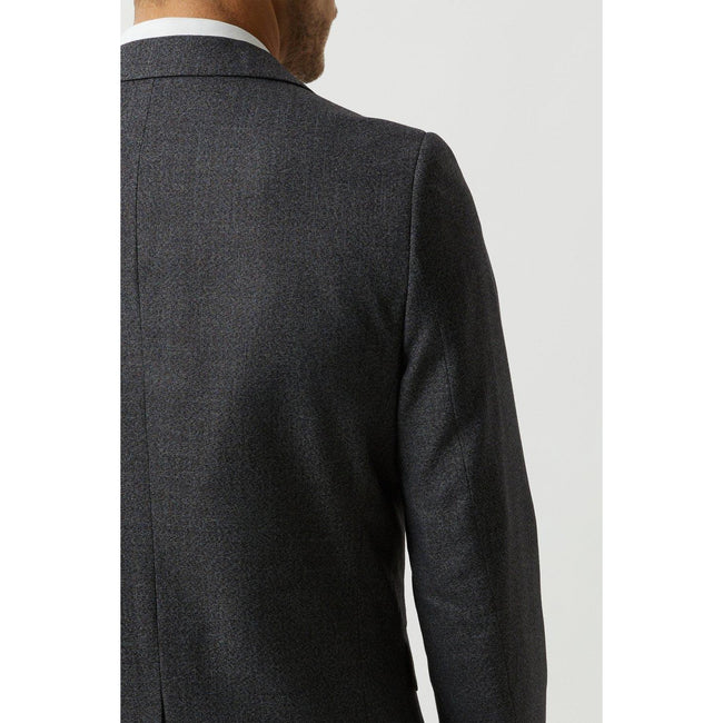 Gray - Pack Shot - Burton Mens Textured Slim Suit Jacket