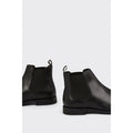 Black - Side - Burton Mens Leather Chelsea Boots
