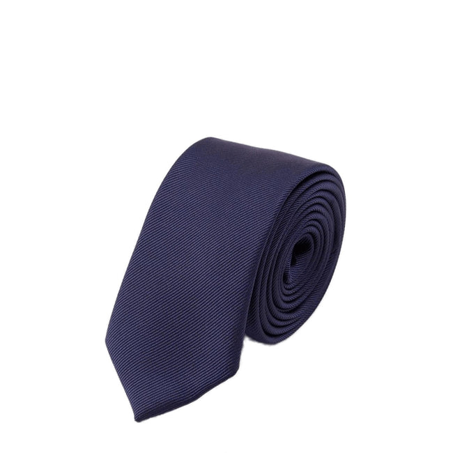 Navy - Front - Burton Mens Plain Tie