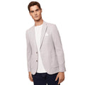 Light Grey - Front - Burton Mens Patch Pocket Slim Blazer