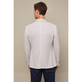 Light Grey - Back - Burton Mens Patch Pocket Slim Blazer
