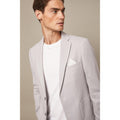 Light Grey - Side - Burton Mens Patch Pocket Slim Blazer