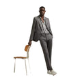 Gray - Front - Burton Mens Jersey Slim Suit Jacket