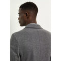 Gray - Back - Burton Mens Jersey Slim Suit Jacket