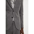 Gray - Side - Burton Mens Jersey Slim Suit Jacket
