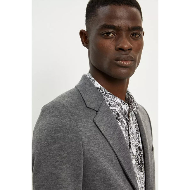 Gray - Lifestyle - Burton Mens Jersey Slim Suit Jacket