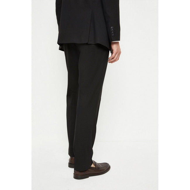 Black - Back - Burton Mens Essential Tailored Suit Trousers