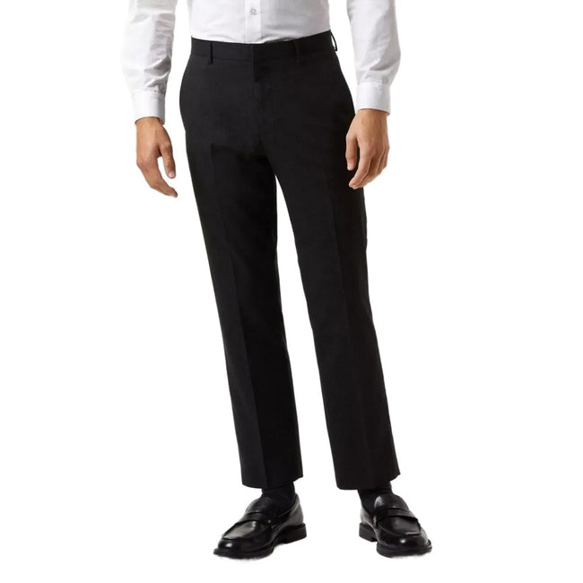 Charcoal - Front - Burton Mens Essential Tailored Suit Trousers