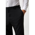 Charcoal - Side - Burton Mens Essential Tailored Suit Trousers