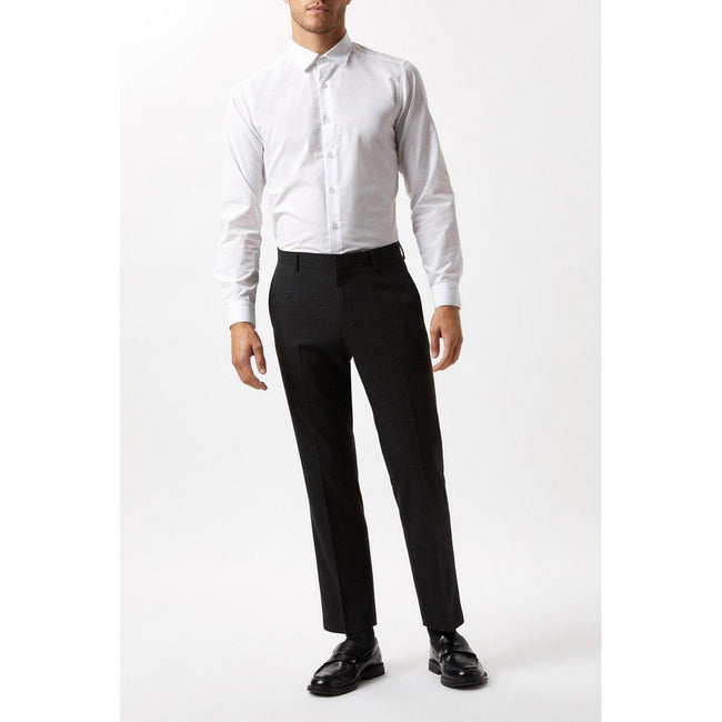 Charcoal - Lifestyle - Burton Mens Essential Tailored Suit Trousers