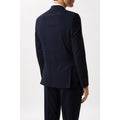 Navy - Back - Burton Mens Essential Single-Breasted Tailored Suit Jacket