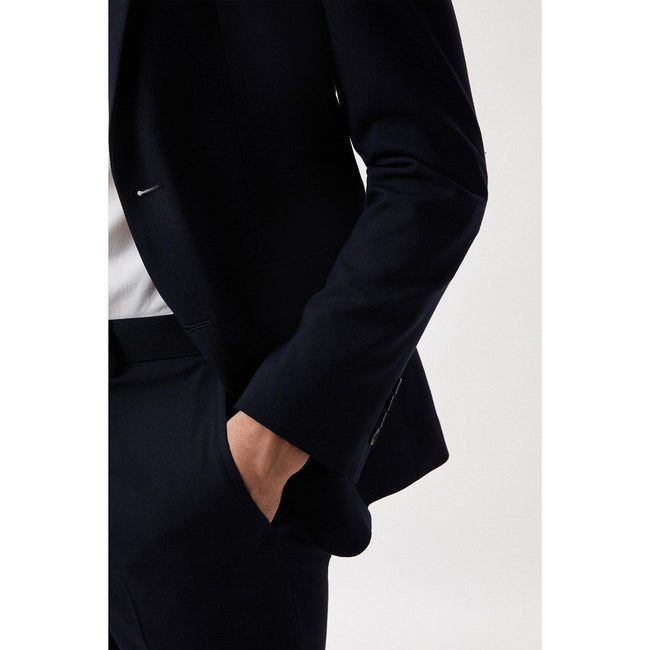 Navy - Lifestyle - Burton Mens Essential Single-Breasted Tailored Suit Jacket