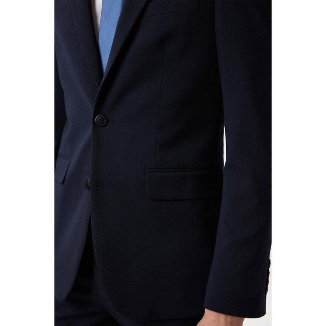 Navy - Pack Shot - Burton Mens Essential Single-Breasted Tailored Suit Jacket