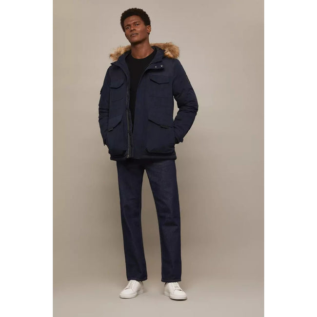 Navy - Lifestyle - Burton Mens Panelled Hooded Regular Parka