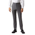 Light Grey - Front - Burton Mens Essential Slim Suit Trousers