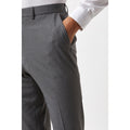 Light Grey - Side - Burton Mens Essential Slim Suit Trousers