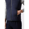 Navy - Lifestyle - Burton Mens Quilted Funnel Neck Vest