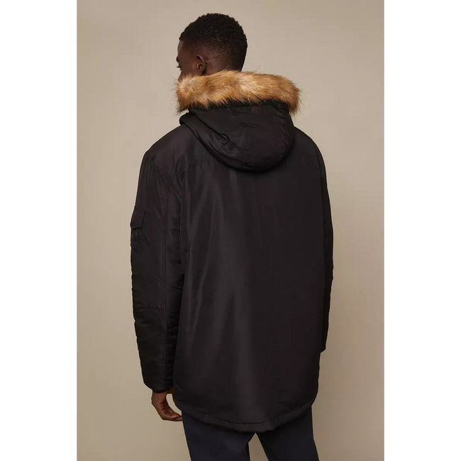 Black - Back - Burton Mens Smart Hooded Heavyweight Regular Parka