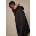 Black - Side - Burton Mens Smart Hooded Heavyweight Regular Parka