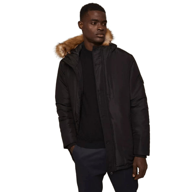 Black - Front - Burton Mens Smart Hooded Heavyweight Regular Parka