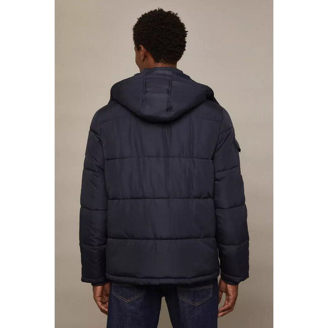 Navy - Back - Burton Mens Utility Quilted Regular Puffer Jacket