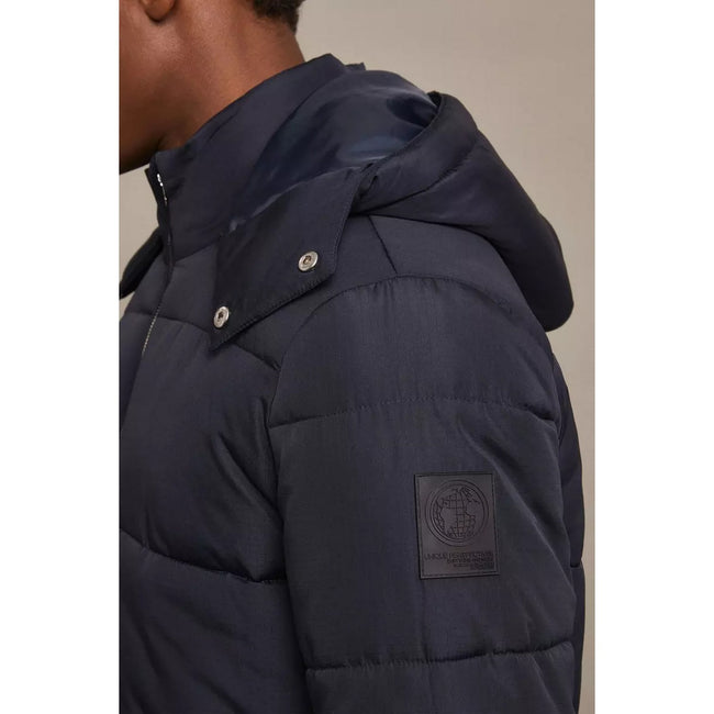 Navy - Side - Burton Mens Utility Quilted Regular Puffer Jacket