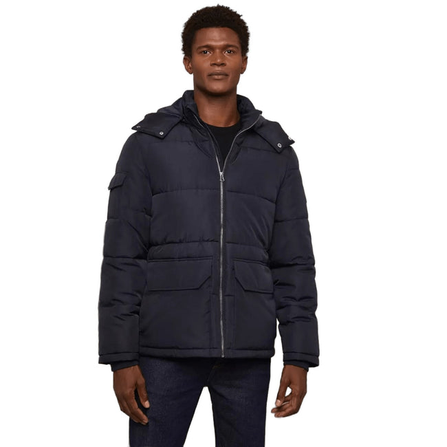 Navy - Front - Burton Mens Utility Quilted Regular Puffer Jacket