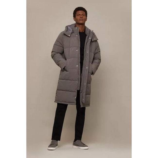 Charcoal - Lifestyle - Burton Mens Hooded Longline Puffer Jacket