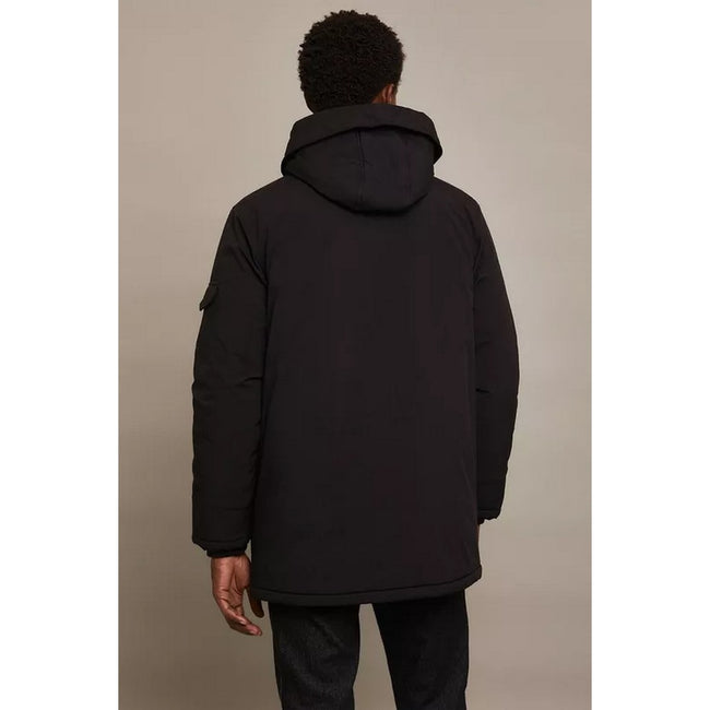 Black - Back - Burton Mens Wadded Hooded Regular Parka