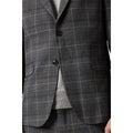 Gray - Side - Burton Mens Overcheck Slim Suit Jacket